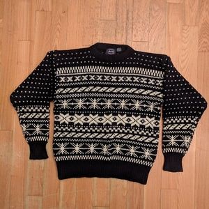 Vintage Allen Solly 100% Wool Holiday Sweater Medium